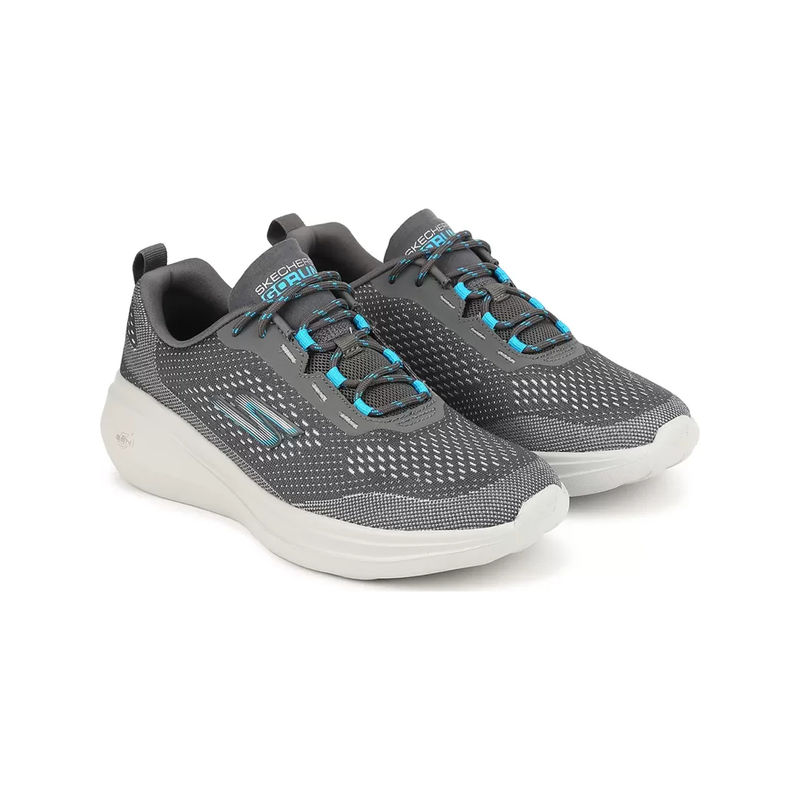 SKECHERS Women Go Run Fast-Glide Charcoal Running Shoes (UK 3)