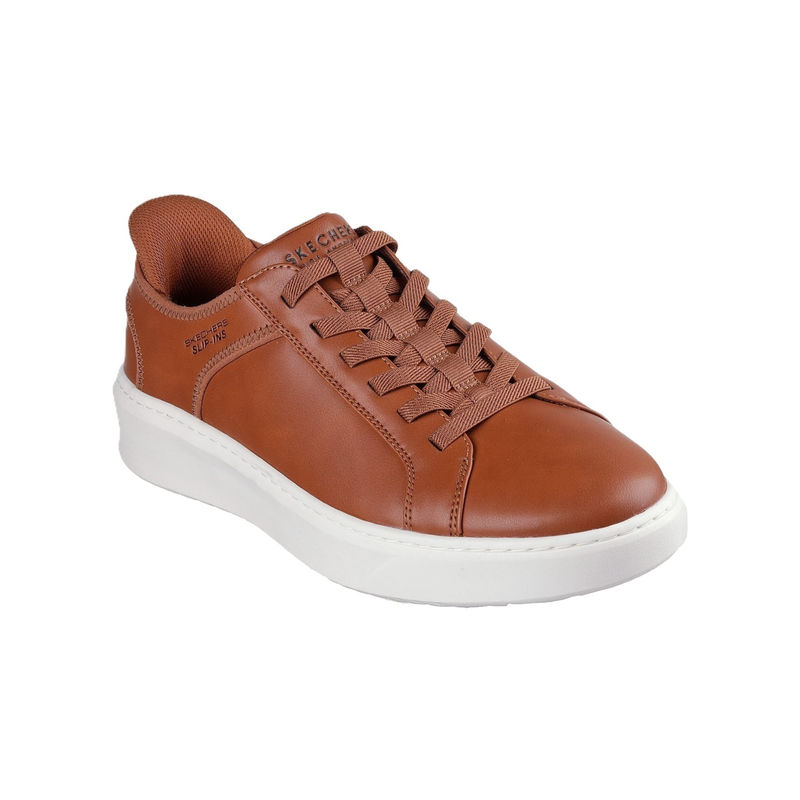 SKECHERS Men Court Break Double Vented Brown Running Shoes (UK 10)