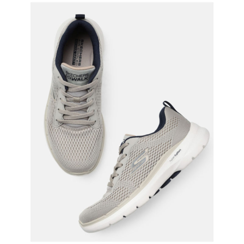 SKECHERS Men Go Walk 6 - Avalo 2 Grey Walking Shoes (UK 10)