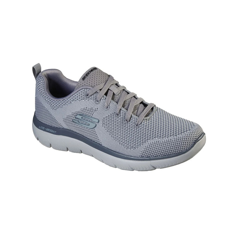 SKECHERS Men Summits - Brisbane Grey Running Shoes (UK 7)
