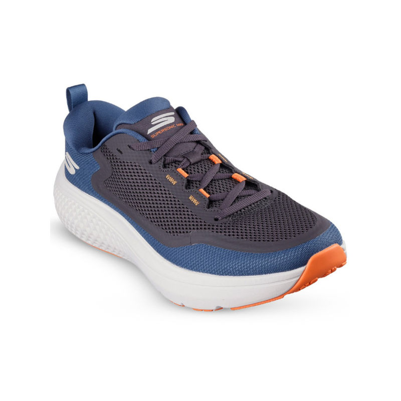 SKECHERS Men Go Run Supersonic Max Grey Running Shoes (UK 10)