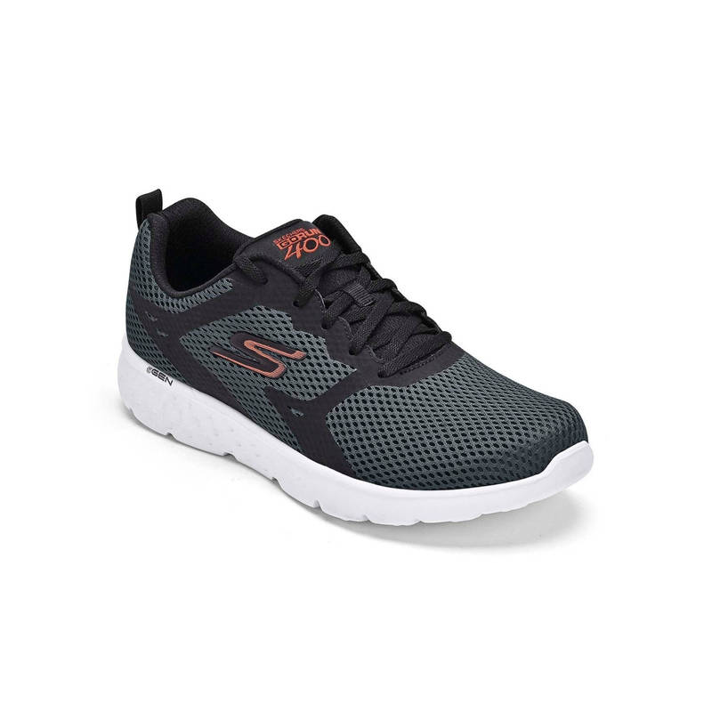 SKECHERS Men Go Run 400 Black Running Shoes (UK 10)