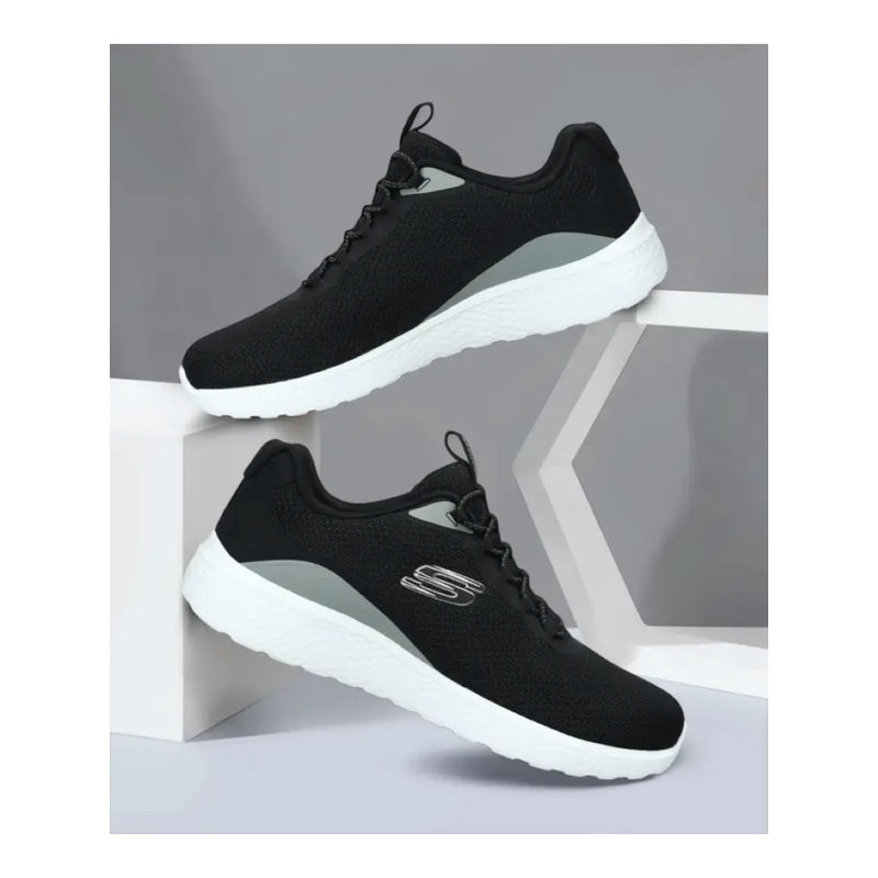 SKECHERS Men Modern Cool Black Running Shoes (UK 8)