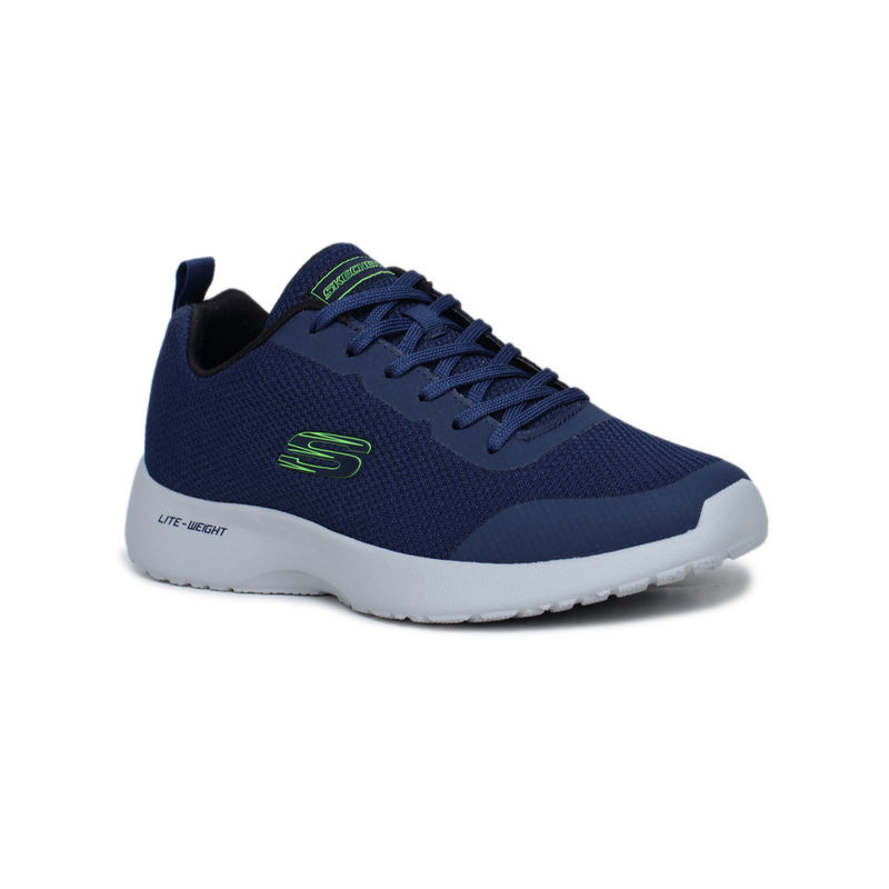 SKECHERS Men Dynamite Navy Blue Running Shoes (UK 9)