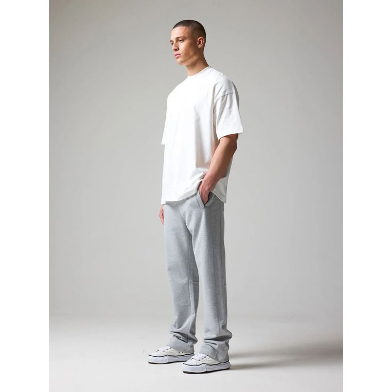 EVERDION Grey Melange Open Hem Track Pant (S)