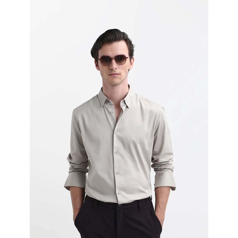 Rare Rabbit Men Como-26 Beige Shirt (M)