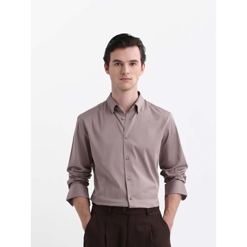Rare Rabbit Men Como-26 Mauve Dusky Shirt (L)