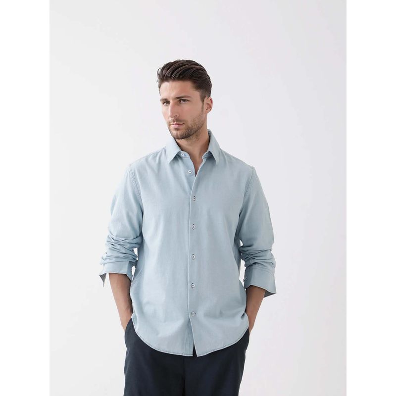 Rare Rabbit Men Derry Blue Shirt (M)