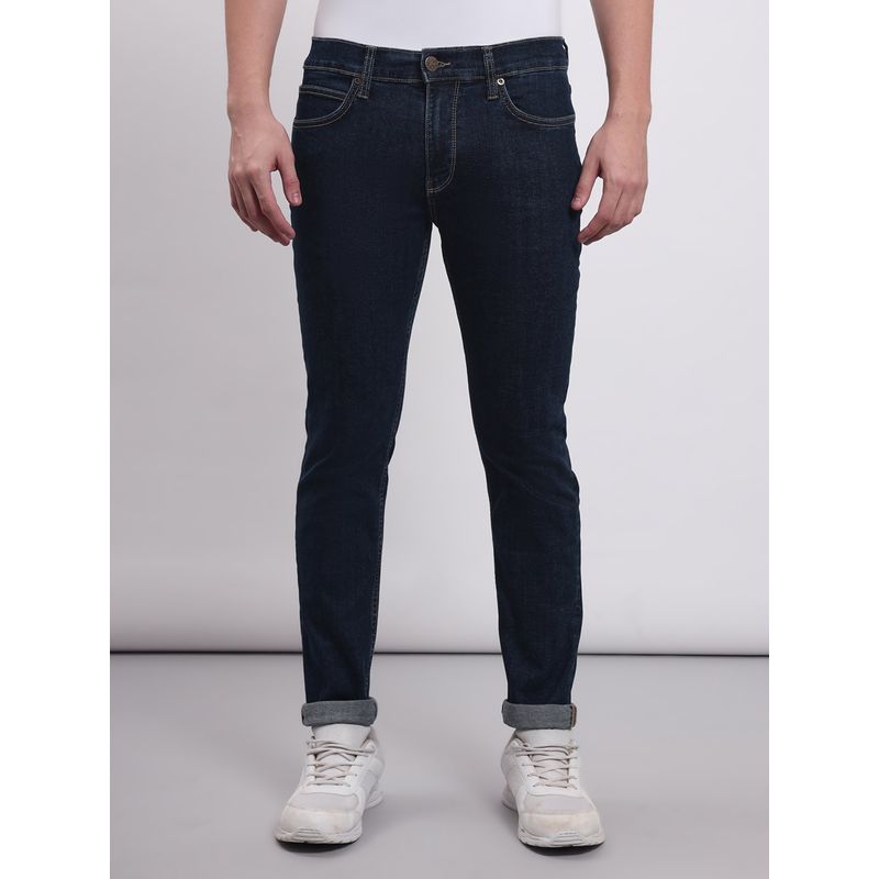 Lee Men Blue Travis Slim Fit Mid Rise Jeans (38)