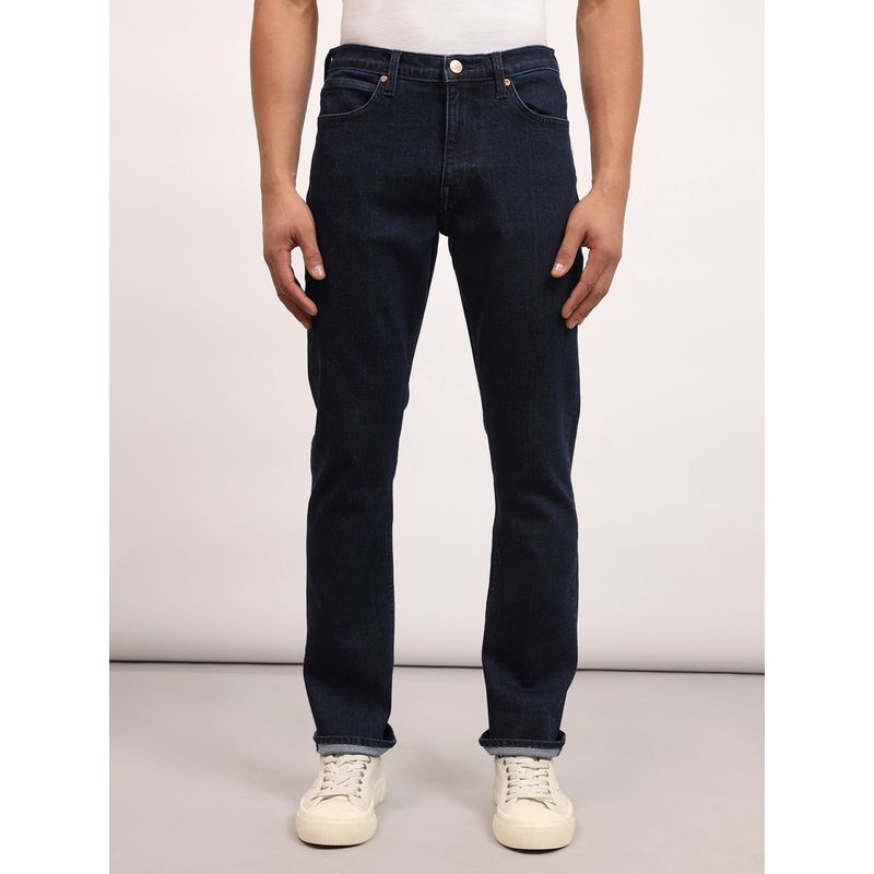 Lee Men Navy Blue Rodeo Regular Fit Mid Rise Jeans (38)