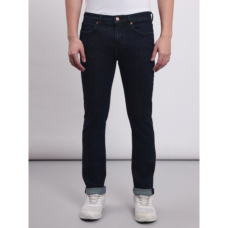 Lee Men Navy Blue Travis Slim Fit Mid Rise Jeans (32)