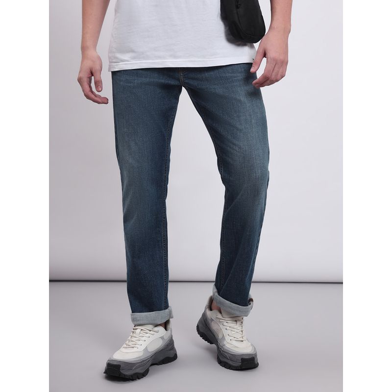 Lee Men Blue Rodeo Regular Fit Mid Rise Jeans (38)