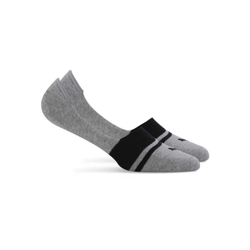 Puma HERITAGE FOOTIE 2P UNISEX Unisex Grey Socks (Set of 2) (37/40)