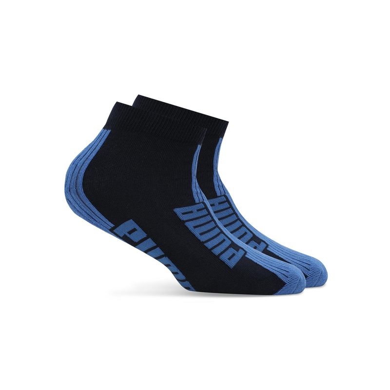 Puma Cusioned Quarter 2p Unisex Blue Socks (Set of 2) (37/40)