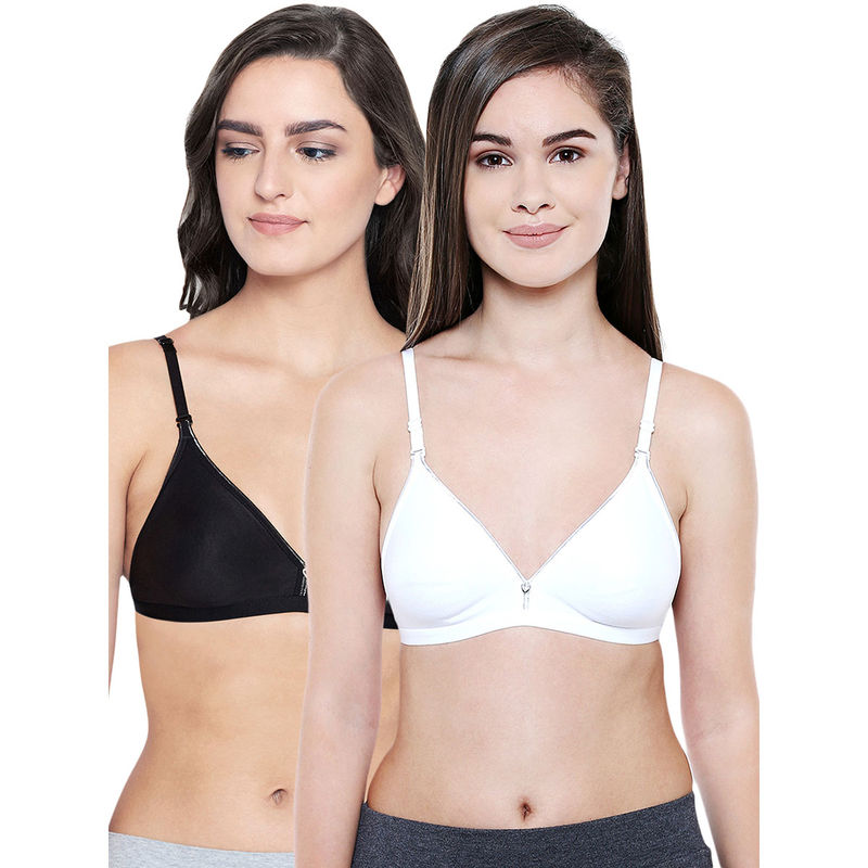 Bodycare Women Cotton Full Coverage Non Padded Regular Bra (Pack of 2) (30B)