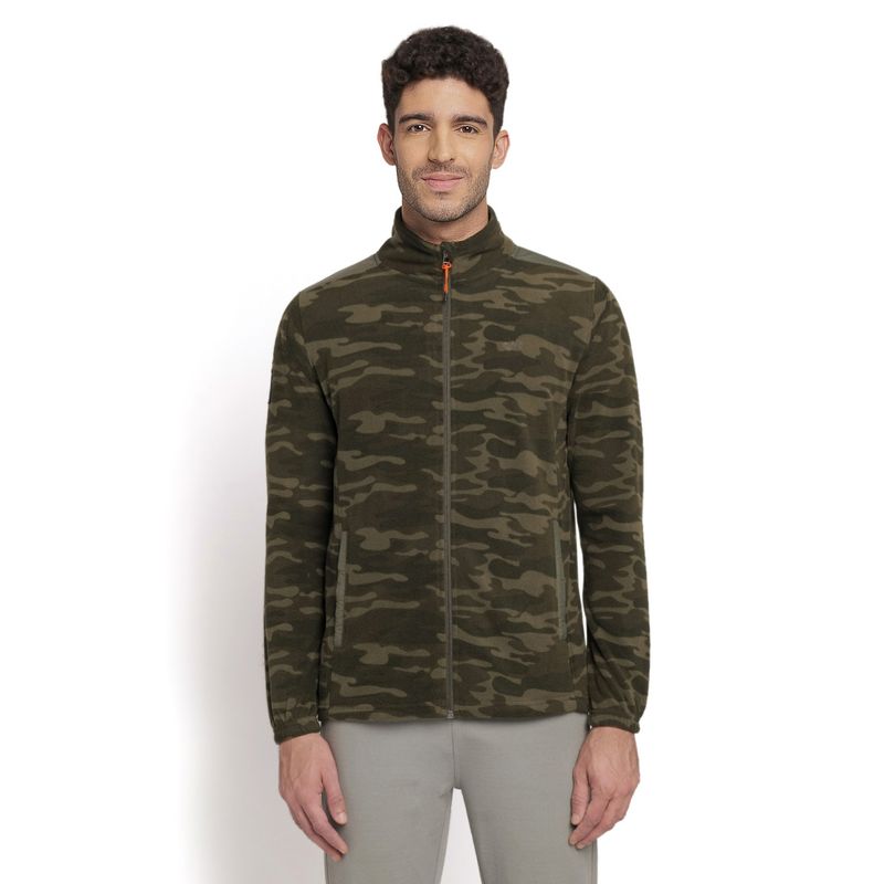 Buy Wildcraft Men Textile Camouflage JacketOlive Online