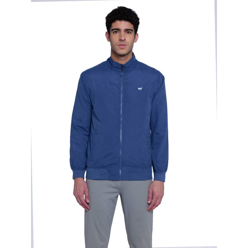 Buy Wildcraft Men Polyester Solid Plain Jacket Blue Online
