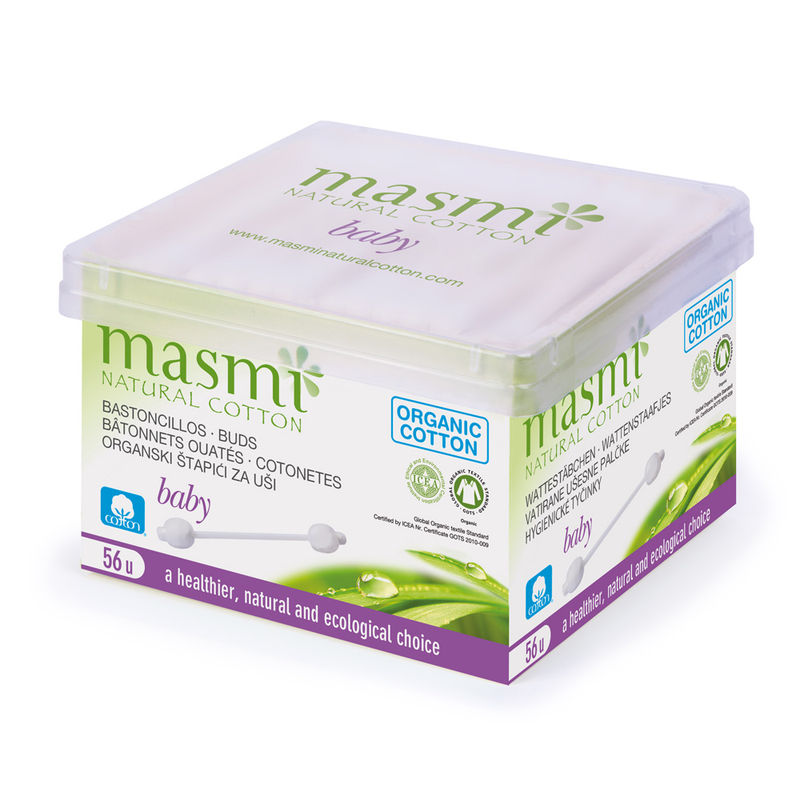 Masmi Organic Cotton Baby Safety Buds - 56 Sticks