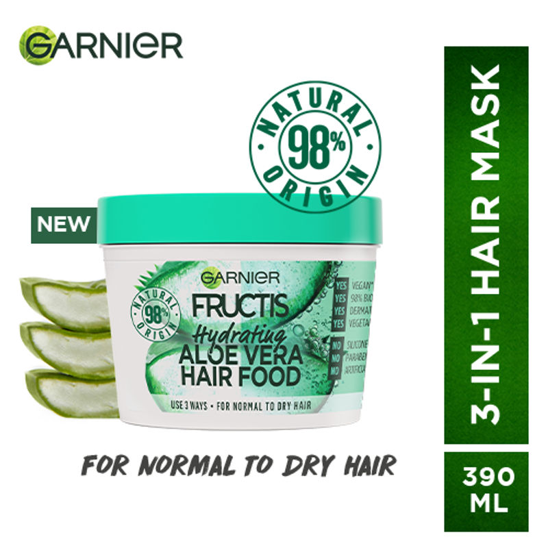 Garnier Fructis Hair Food - Quenching Aloe Vera Hair Mask For Normal To Dry Hair
