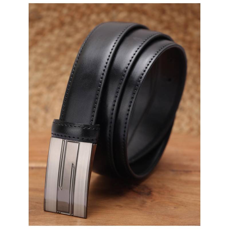 ZEVORA Men Solid Casual Belt - Black (44)