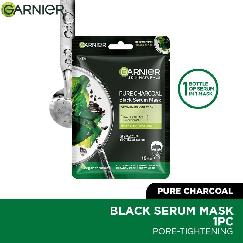 Garnier Skin Naturals Black Serum Mask Pure Charcoal