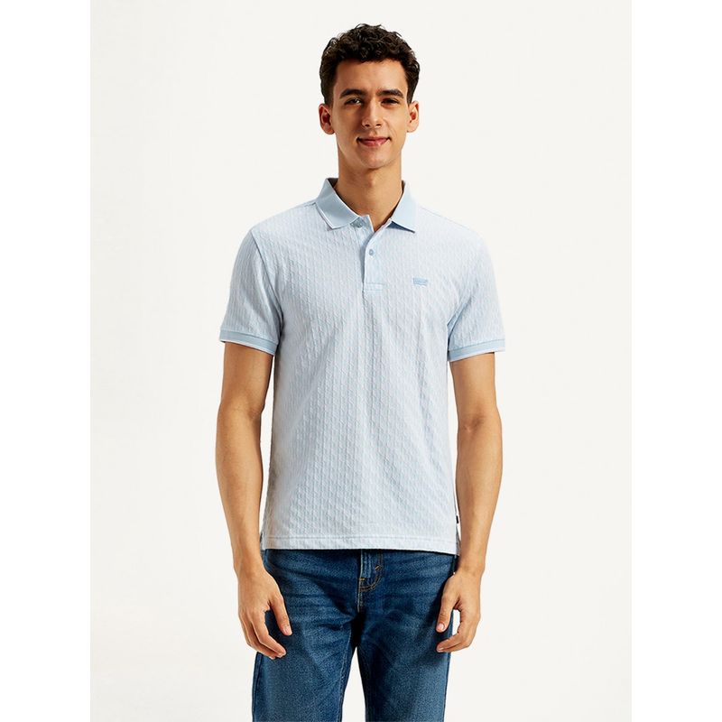 Levi's Mens Textured Slim Fit Polo T-Shirt (L)