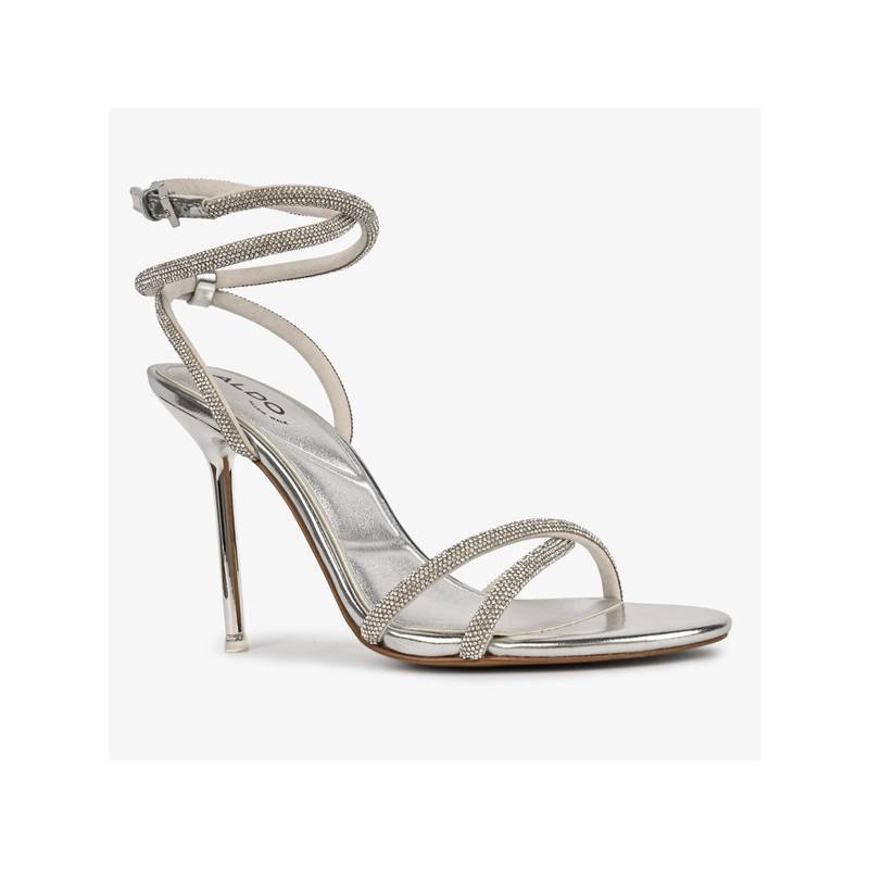 Aldo Women Silver Manaelden-B Gladiator Heels (UK 4)
