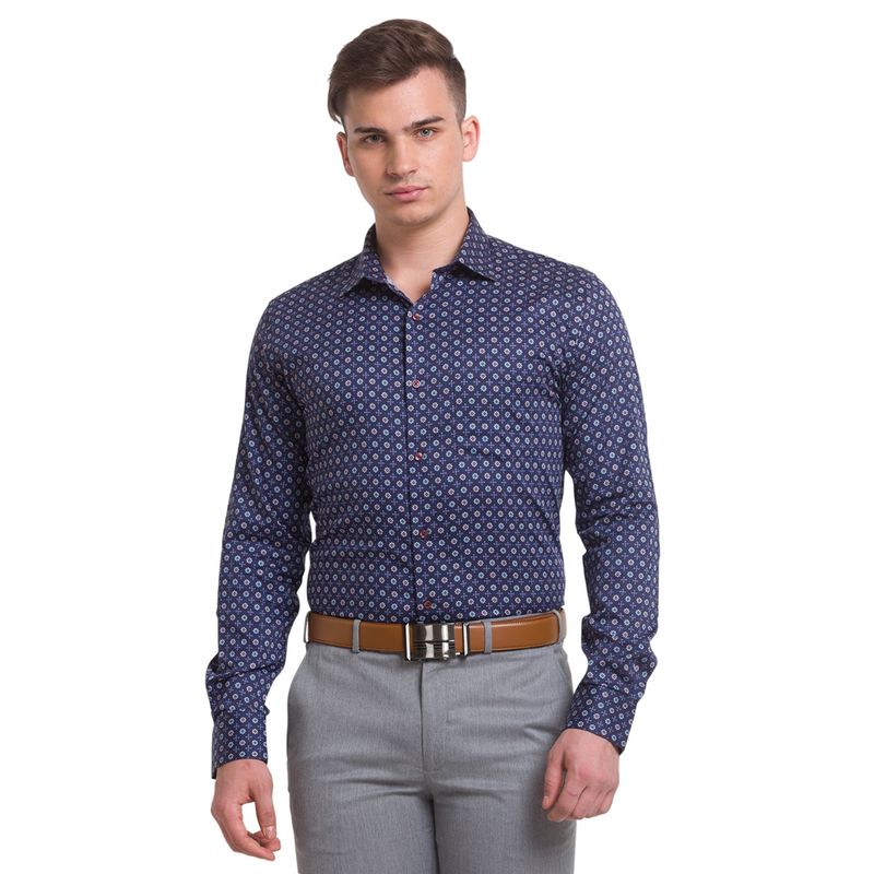 Park Avenue Fancy Blue Shirt (39)