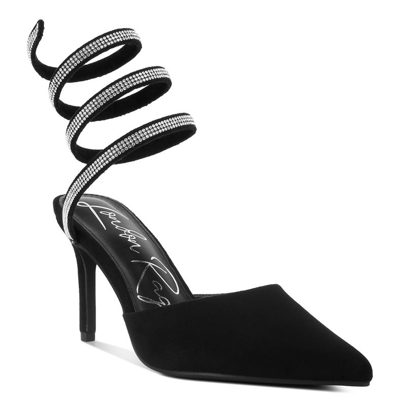 London Rag Elvira Rhinestone Embellished Sandals (EURO 39)