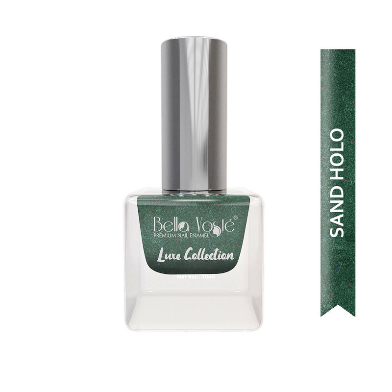 Bella Voste Sand Holographic Nail Paint - Forest Green 411