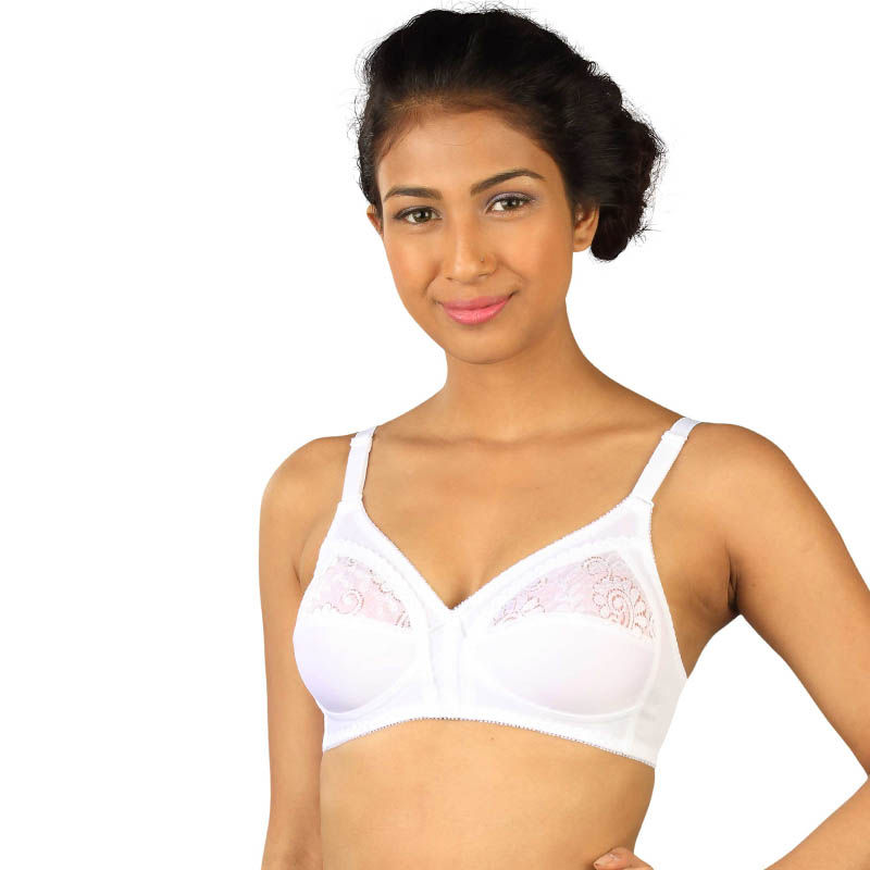 Triumph Claudette 103 Wireless Non Padded Full Coverage Support Classics Bra - White (36C)