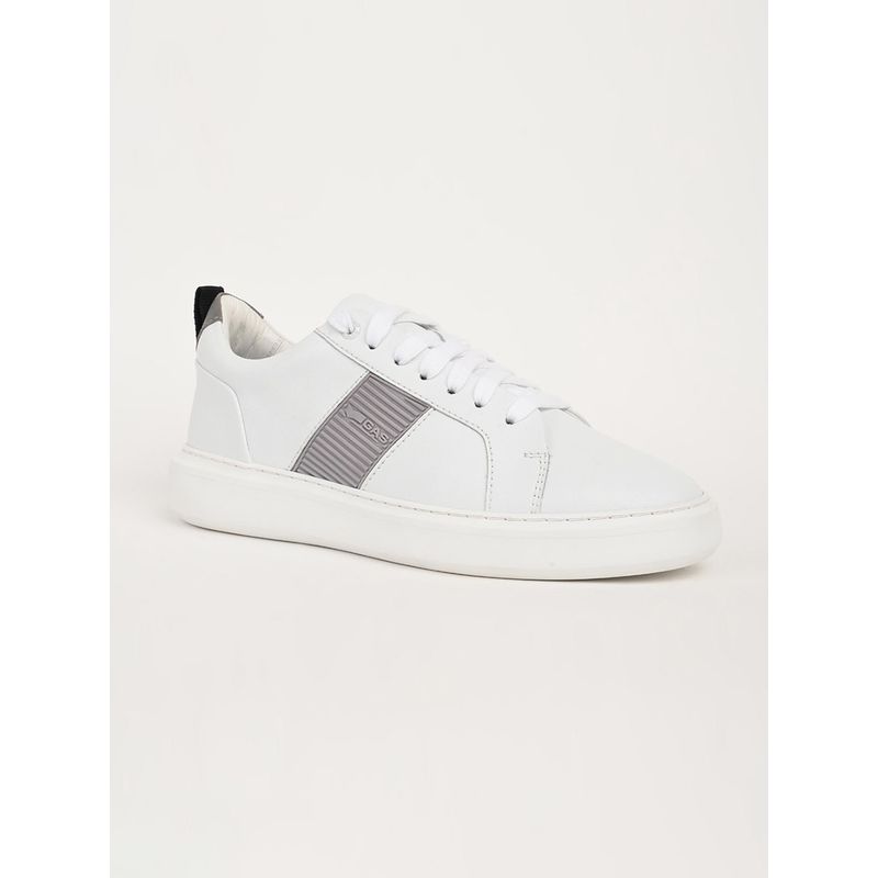GAS Men Lusso Flex White Sneakers (EURO 40)