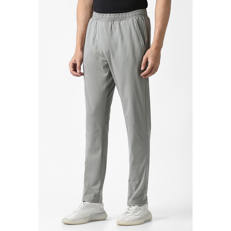 Van Heusen Men Grey Solid Casual Track Pants (30)