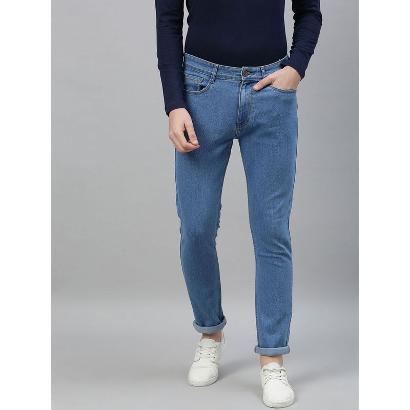 Urbano Fashion Men Light Blue Slim Fit Denim Jeans Stretchable (40)