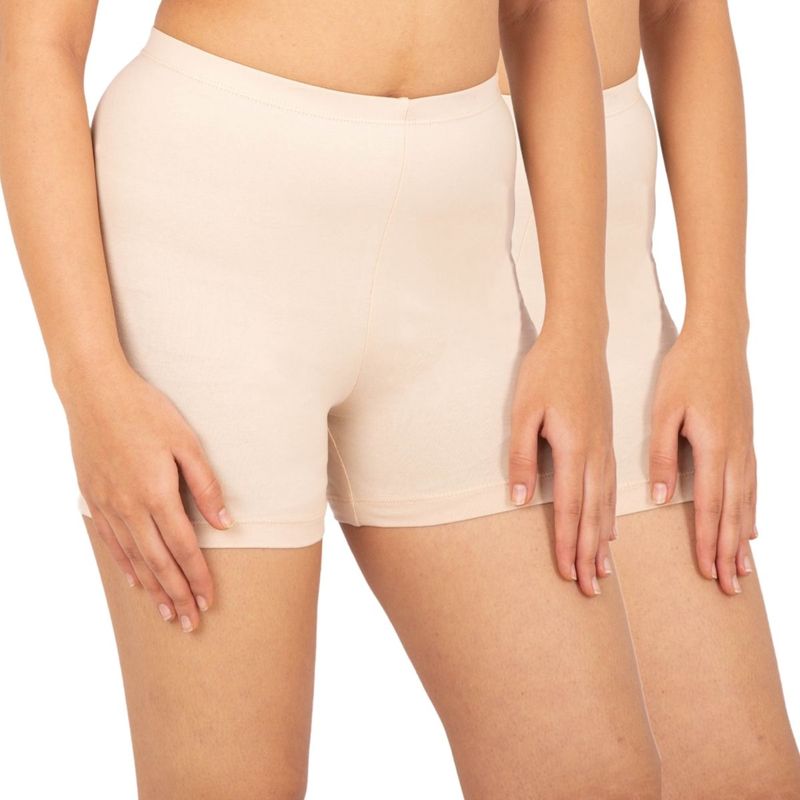 Adira Pack Of 2 Underdress Shorts - Nude (XXL)