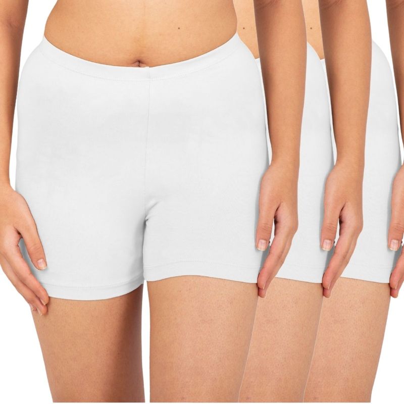 Adira Pack Of 3 Underdress Shorts - White (XS)