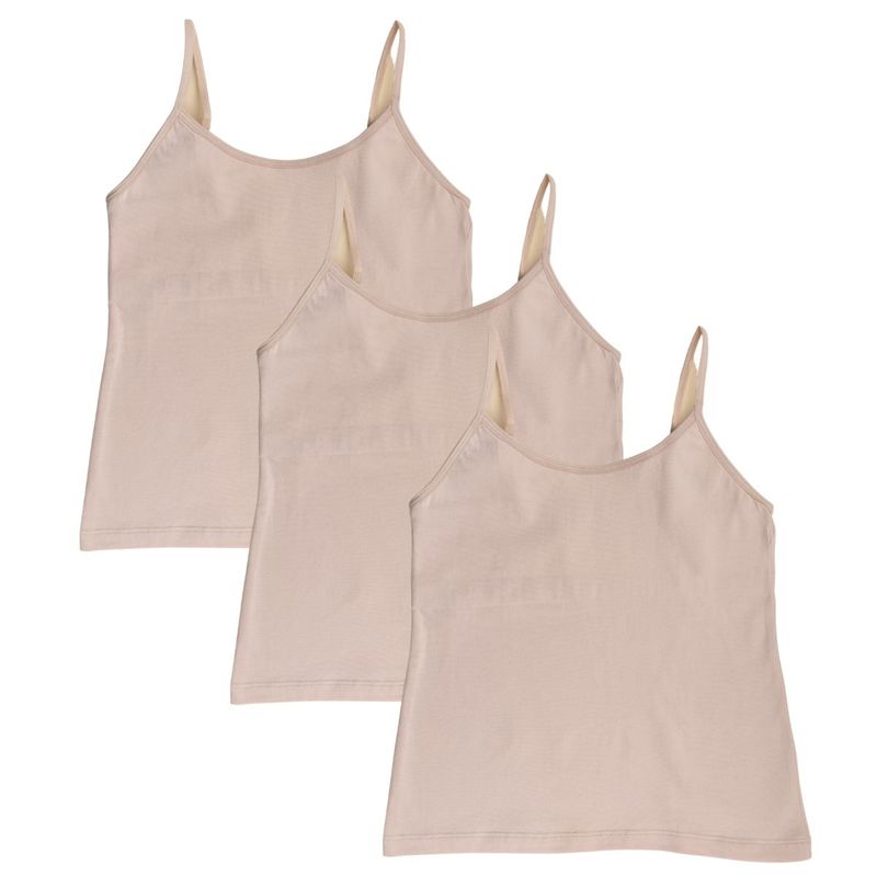 Adira Pack Of 3 Starter Camisole - Padded - Nude (L)