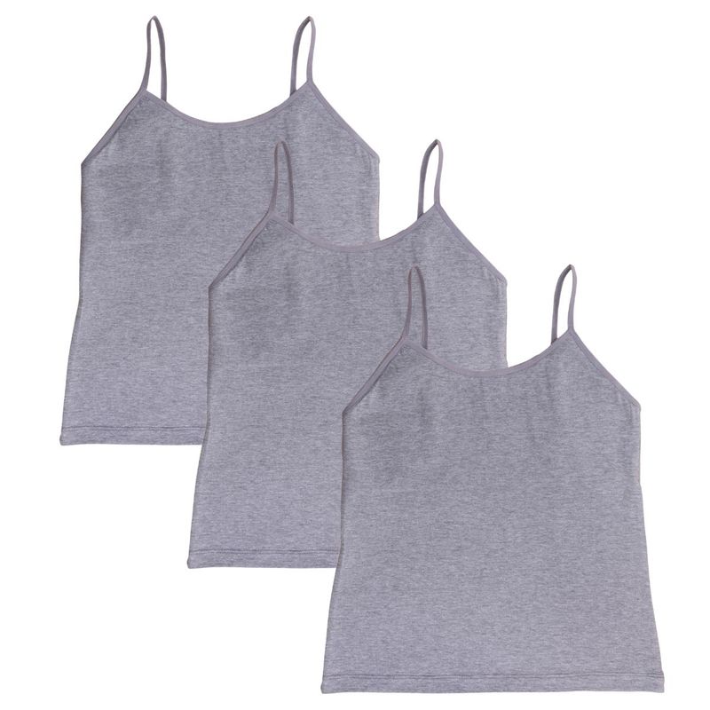 Adira Pack Of 3 Starter Camisole - Padded - Grey (XS)