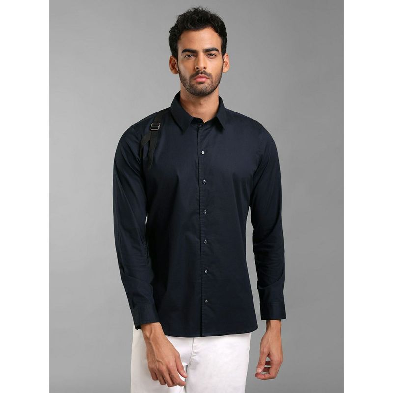 KAZO Cotton Stretch Button Down Shirt with Strap Detail (S)