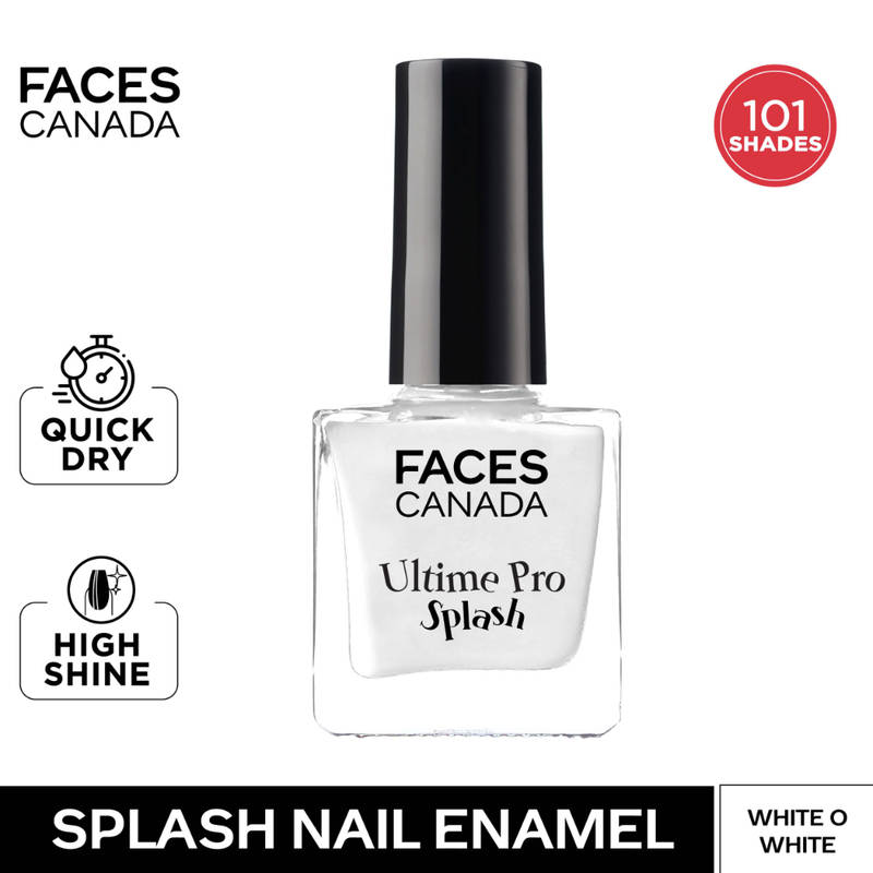 Faces Canada Splash Nail Enamel - White O White 14