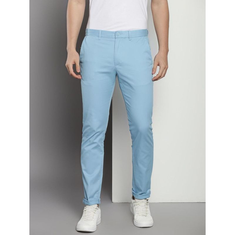 Tommy Hilfiger Slim Fit Solid Mid Rise Chinos Trouser - Blue (36)
