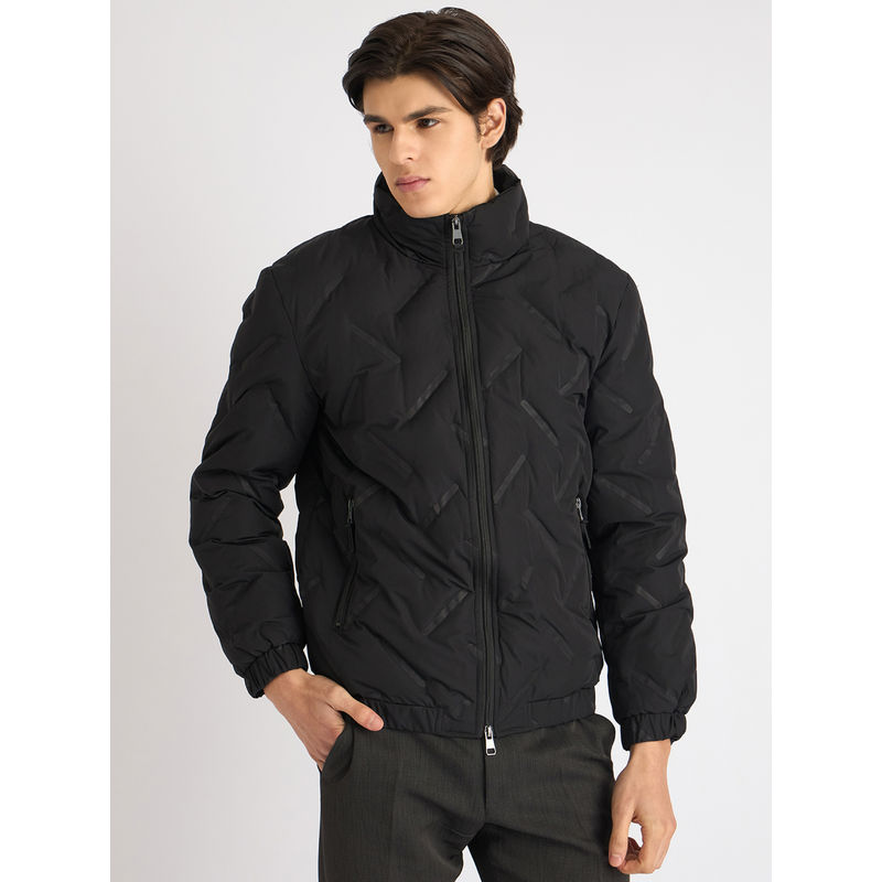 Antony Morato Men Black Solid Full Sleeves Puffer Jacket (XL)
