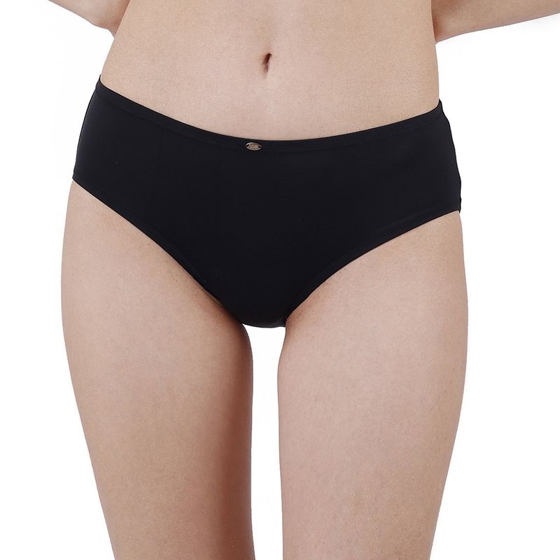 SOIE Women Mid Rise Full Coverage Nylon Spandex Brief (2XL)