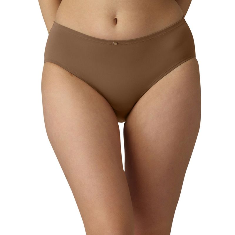 SOIE Women Mid Rise Full Coverage Nylon Spandex Brief (L)