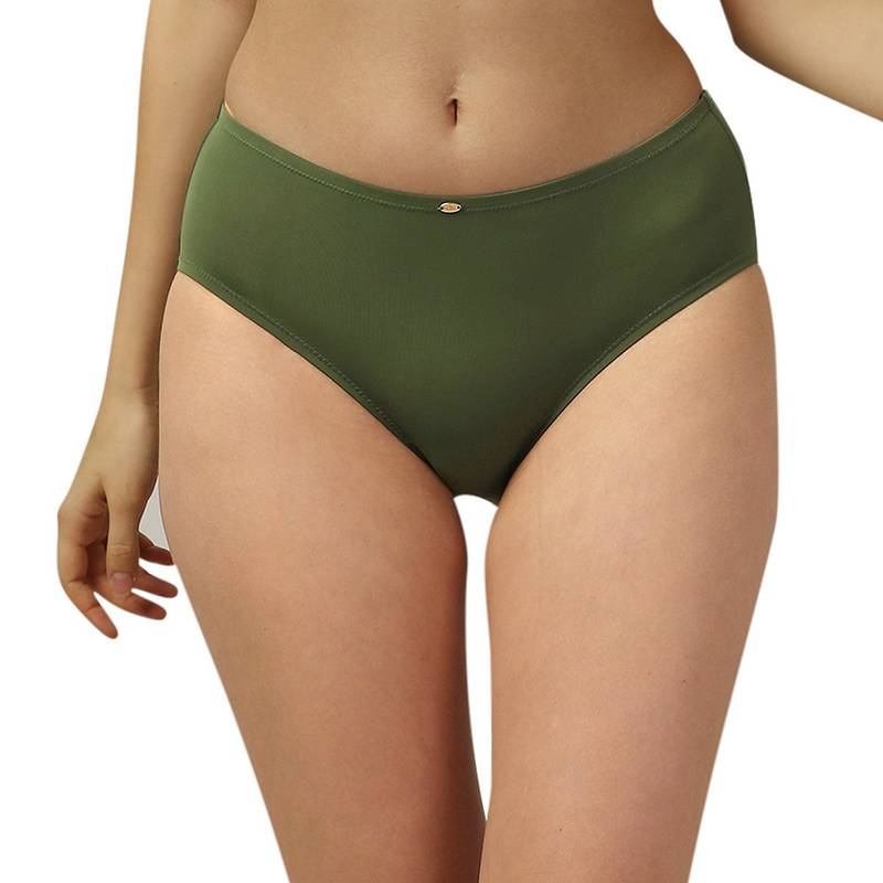 SOIE Women Mid Rise Full Coverage Nylon Spandex Brief (XL)