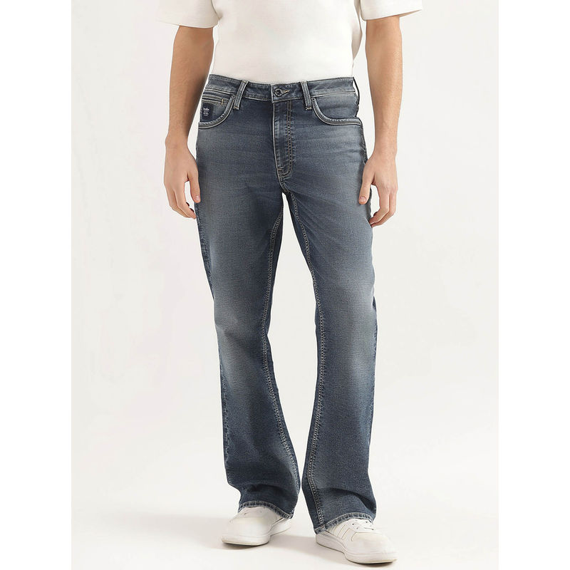 United Colors of Benetton Solid Bootcut Fit Jeans (36)
