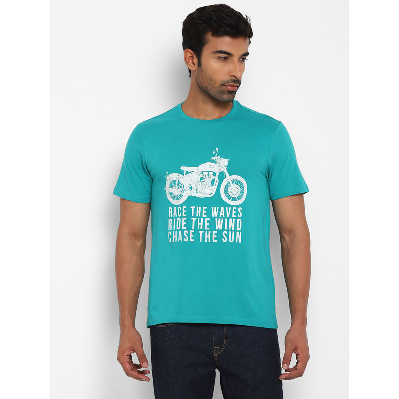 Royal Enfield Race The Wave Teal T-Shirt (2XL)