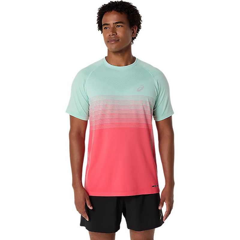 ASICS Mens Running T-Shirt Multi-Color (M)
