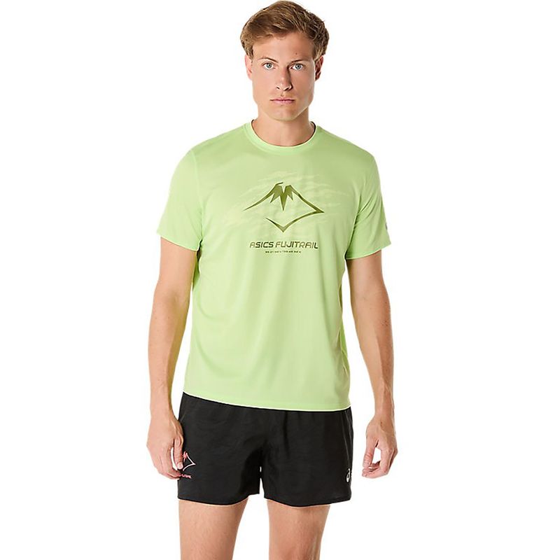 ASICS Mens Running T-Shirt Green (M)