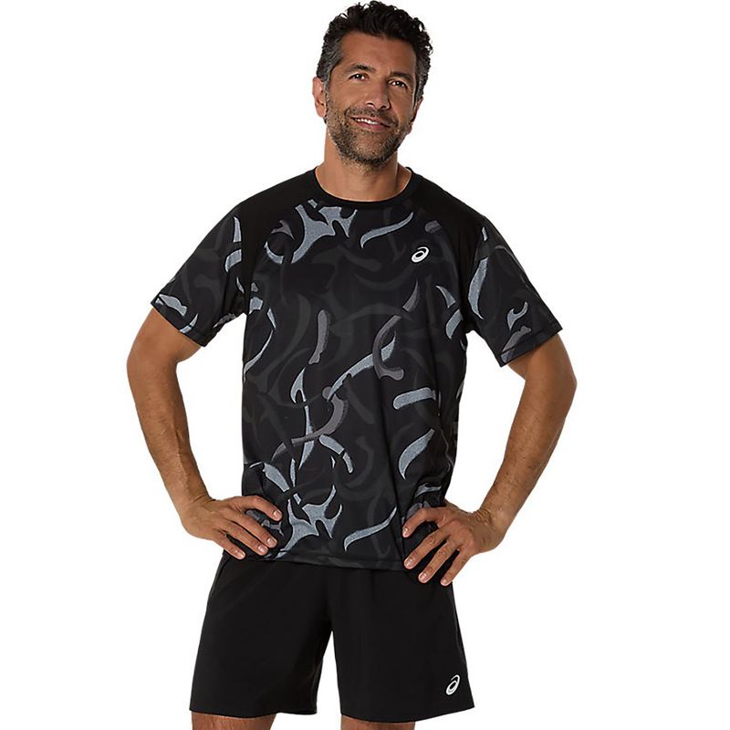 ASICS Mens Running T-Shirt Black (S)
